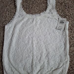 Abercrombie & Fitch White  Lace Camisole Top